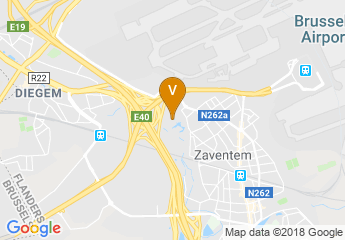 map of Crowne Plaza Brussels Airport