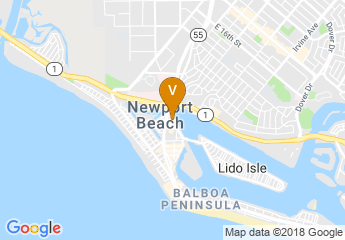 map of Marriott Newport Beach & Spa