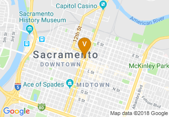 map of Sacramento Memorial Auditorium