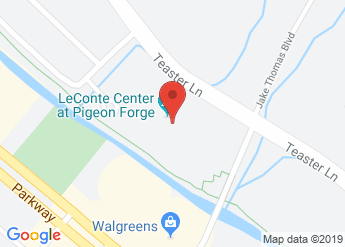 map of LeConte Event Center at Pigeon Forge