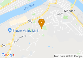 map of Monaca Turners
