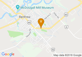 map of Renfrew Armouries