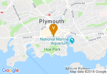 map of Plymouth Guildhall