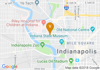 map of Indiana University - Purdue University Indianapolis
