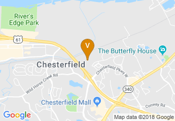 map of DoubleTree by Hilton Hotel St. Louis - Chesterfield