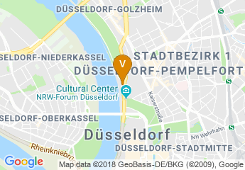 map of Rheinterrasse Dusseldorf