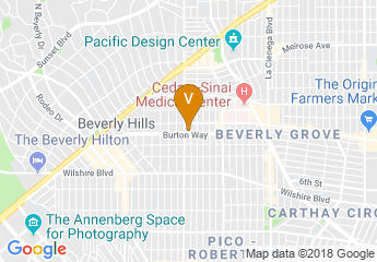 map of Four Seasons Hotel Los Angeles At Beverly Hills