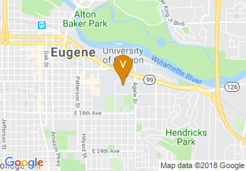 map of University of Oregon