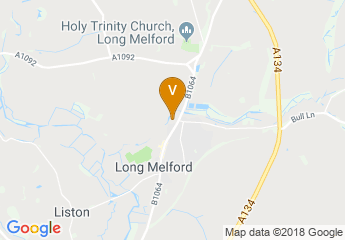 map of Long Melford Village Hall