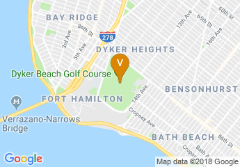 map of Dyker Beach Golf Course