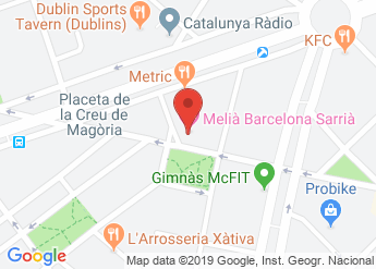 map of Melia Barcelona Sarria