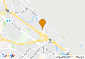 map of Wyndham Garden San Jose Silicon Valley
