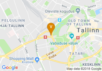 map of Park Inn by Radisson Meriton Conference & Spa Hotel Tallinn