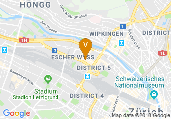 map of Hotel Novotel Zurich City West