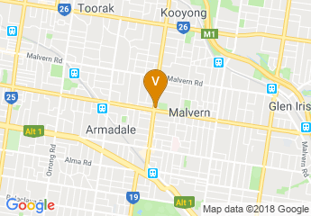 map of Malvern Town Hall