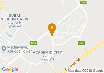map of American University in the Emirates