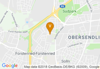 map of Burgersaal Furstenried