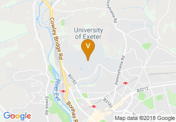 map of Exeter Northcott Theatre
