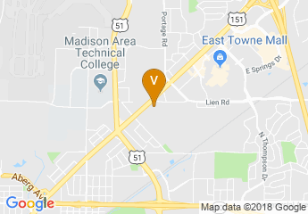 map of Howard Johnson Plaza Hotel Madison