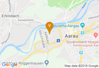 map of AMA Aargauer Messe Aarau - Exhibition Center