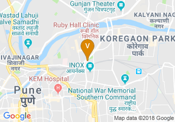 map of Crowne Plaza Pune