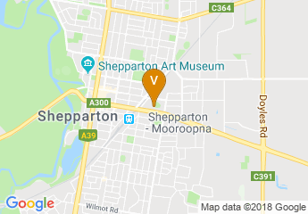 map of Shepparton Showgrounds