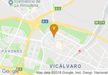 map of Rey Juan Carlos University: Campus de Madrid-Vicalvaro