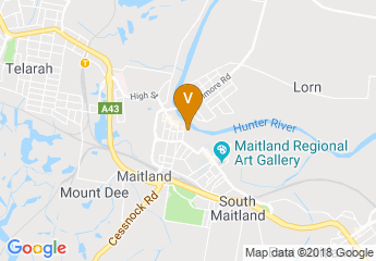 map of The Levee Central Maitland