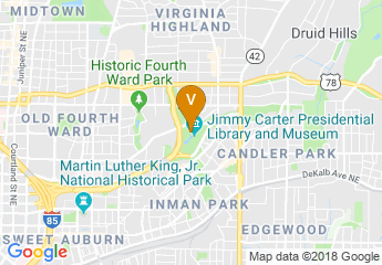 map of The Carter Center