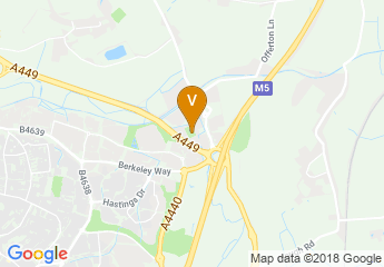 map of Worcester Warriors