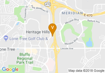 map of Denver Marriott South at Park Meadows