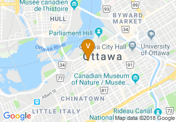map of Delta Hotels by Marriott Ottawa City Centre
