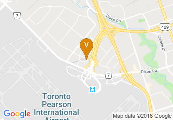 map of Alt Hotel Toronto Airport
