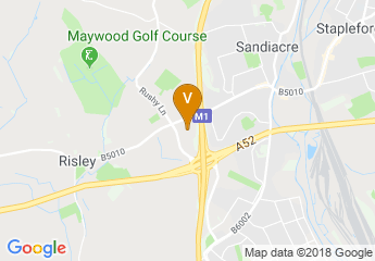 map of Holiday Inn Derby/Nottingham M1, Jct.25