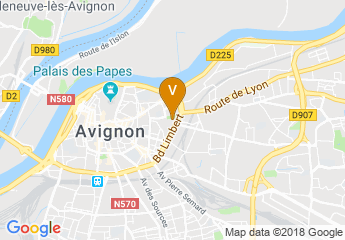 map of Université d'Avignon
