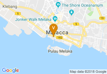 map of Holiday Inn Melaka