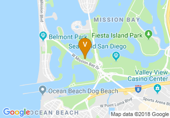 map of The Dana On Mission Bay, BW Premier Collection