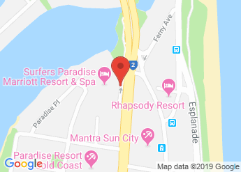 map of Surfers Paradise Marriott Resort & Spa