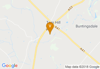 map of Tern Hill Hall Hotel
