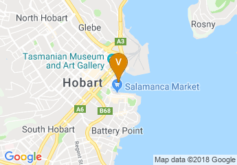 map of Hobart Function and Conference Centre