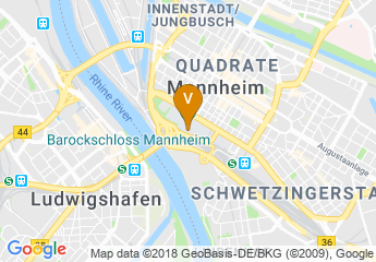map of Mannheim Baroque Palace