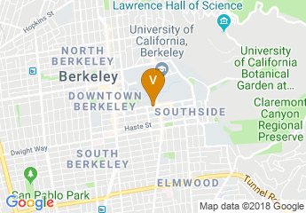 map of University of California Berkeley Career Center