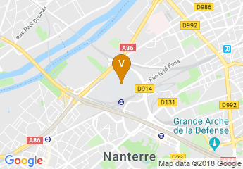 map of University Paris Nanterre