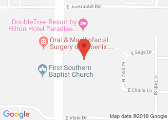 map of DoubleTree Resort by Hilton Hotel Paradise Valley - Scottsdale