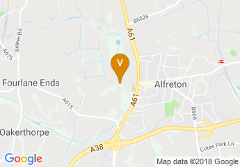 map of Alfreton Hall