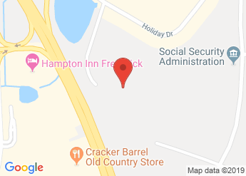 map of Clarion Inn Frederick Event Center