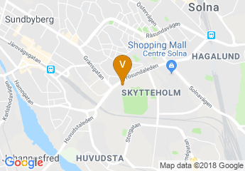 map of Sporthallen i Solna AB