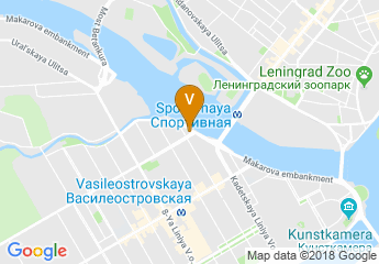 map of Courtyard by Marriott St. Petersburg Vasilievsky