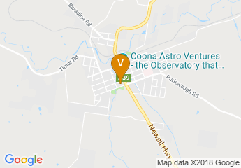 map of Coonabarabran Bowling Club