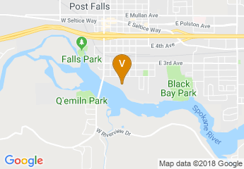 map of Red Lion Templin's Hotel on the River - Post Falls